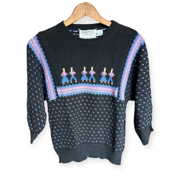 Vintage 80s Components Susan Bristol Sweater Size 34 Small ugly sweater - Picture 3 of 8